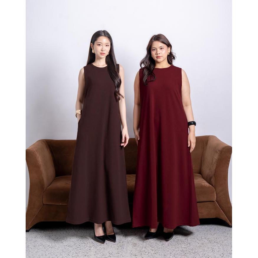 Best Seller Nomitee'S Vania Dress Maxi Dress Tanpa Lengan Original