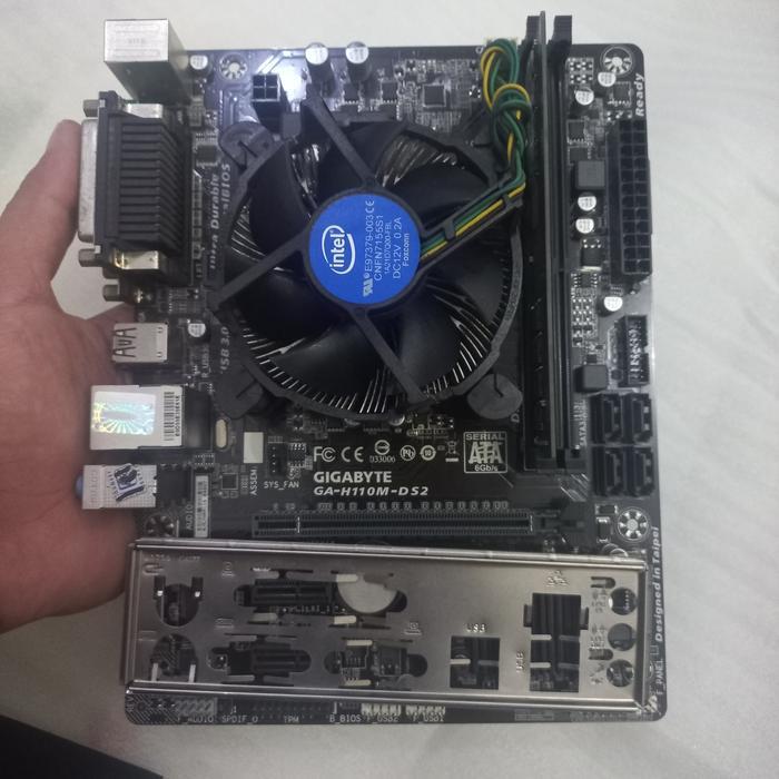 Paket mainboard LGA 1151 H110 proc i3 7100 fan
