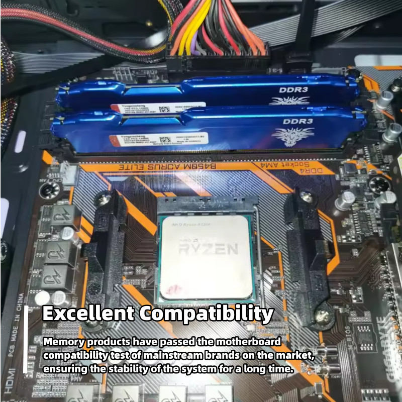 DDR3 DDR4 RAM 2GB 4GB 8GB 16G1333MHz 1600MHz 1866MHz PC3-10600 PC3-12800 PC3-14900 Non-ECC Cooling