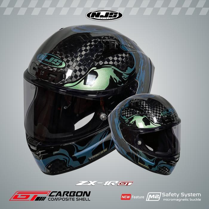 NJS ZX-1R GT Carbon Nebulasky - Helm Full Face