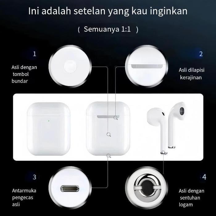Xfone Tws I12 Pro Macaron Berbagai Pilihan Warna Tws Ios/Android Earphone Izin Postel True Wireless