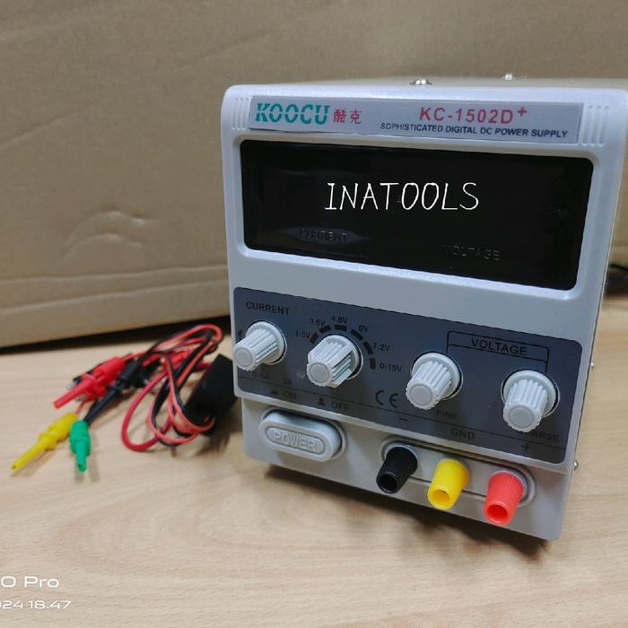 DC POWER SUPPLY 15V 2A PSU ALAT POWER SUPPLY DIGITAL KOOCU 1502D+ 1502D PLUS ORIGINAL ELEKTRONIK