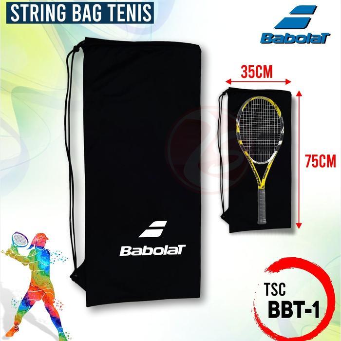 tas serut raket tenis lapangan tas serut kain