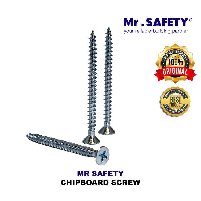 Sekrup Kayu dan Sekrup Gypsum Mr. Safety (Chipboard Screw) Box