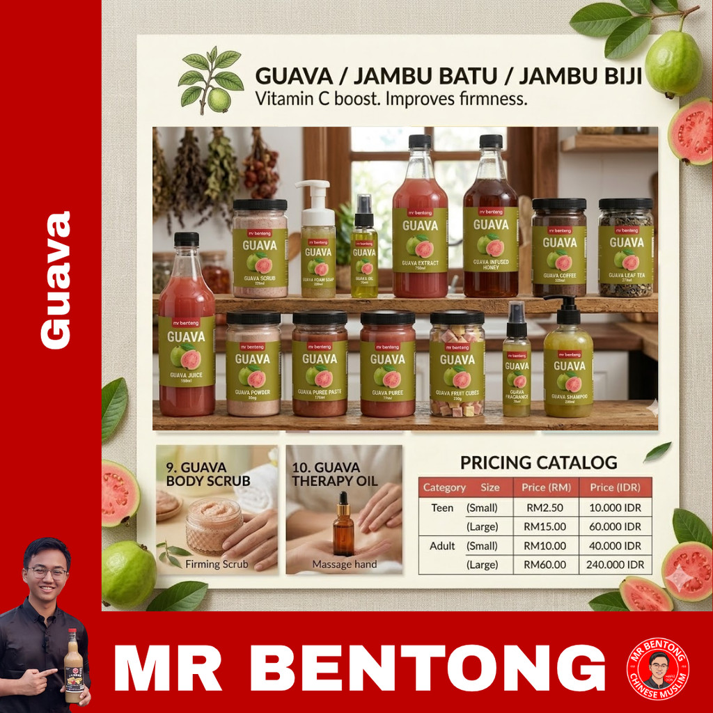 46. Guava / Jambu Biji - Mr Bentong - Juice (Small/Kecil Size)