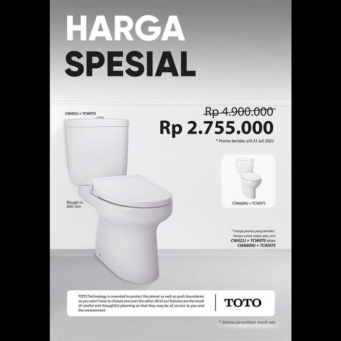 Kloset Duduk Duoblok TOTO CW421 EcoWasher