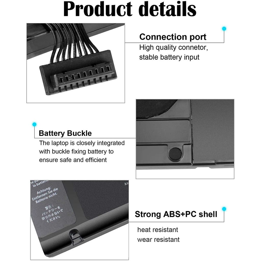Damaite New A1321 Battery for Apple MacBook Pro 15" A1286 2009 2010 Version 020-6380-A MC118LL/A