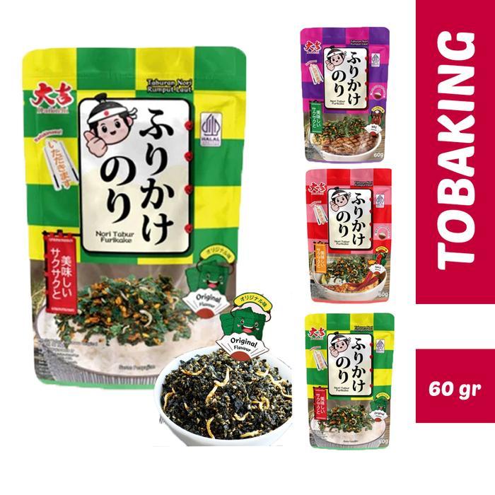 "New" Nori Tabur Furikake 60gr Rumput Laut Abon Ikan Teri
