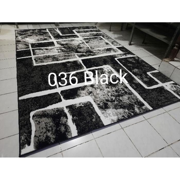 Karpet Permadani Besar Jumbo Moderno Momento Abu-abu Grey 210x310 cm