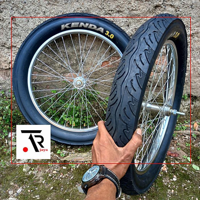 Velg Roda Sepeda 20 In Lengkap Dengan Ban Kenda 3.0 Siap Pakai Cocok Untuk Sepeda Lipat Bmx Minion