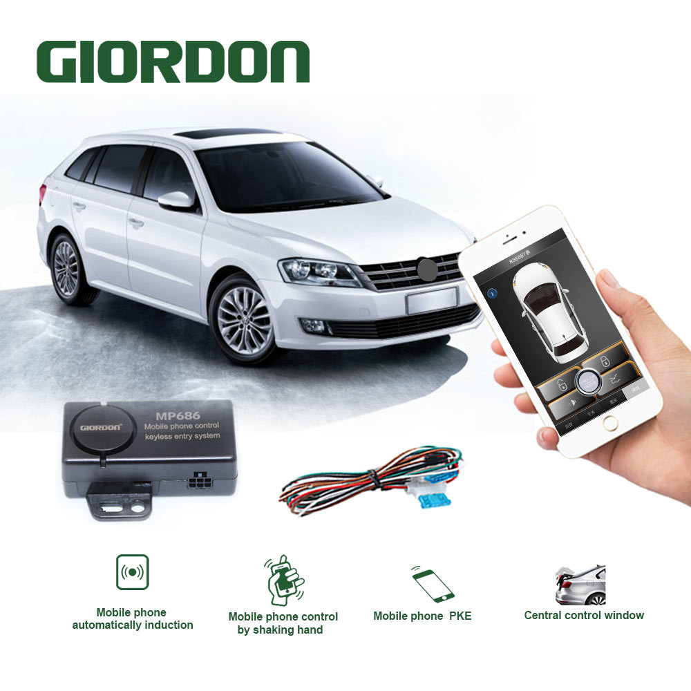 GIORDON Auto Alarm Systems Car Remote Central Kit Remote Central Door Lock Keyless System Central Lo