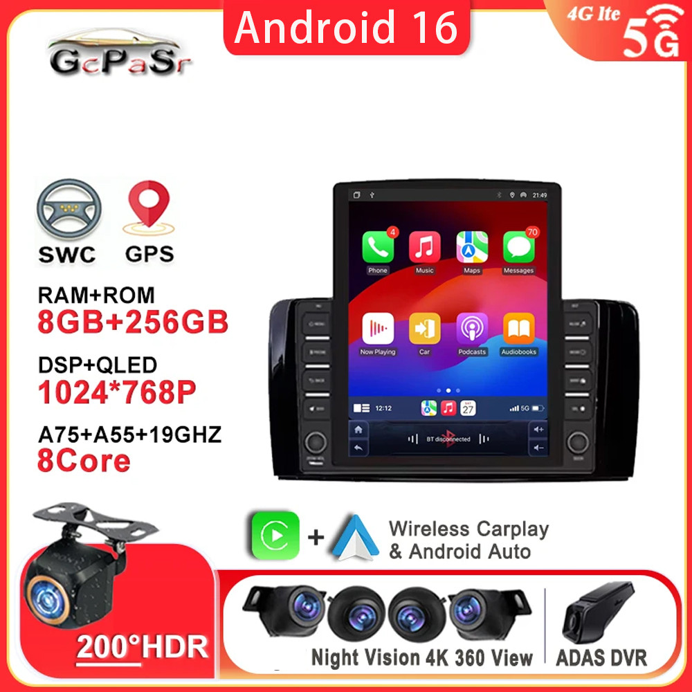 Android 9.7 for Mercedes Benz R Class W251 R280 R300 R320 R350 R63 2006 - 2013 Auto Radio Multimedia