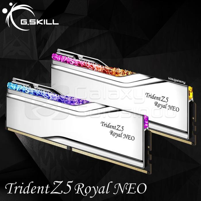 G.SKILL Trident Z5 Royal Neo 64GB (2x32GB) DDR5 6000Mhz F5-6000J3036G32GX2-TR5NS - Dual Kit Silver