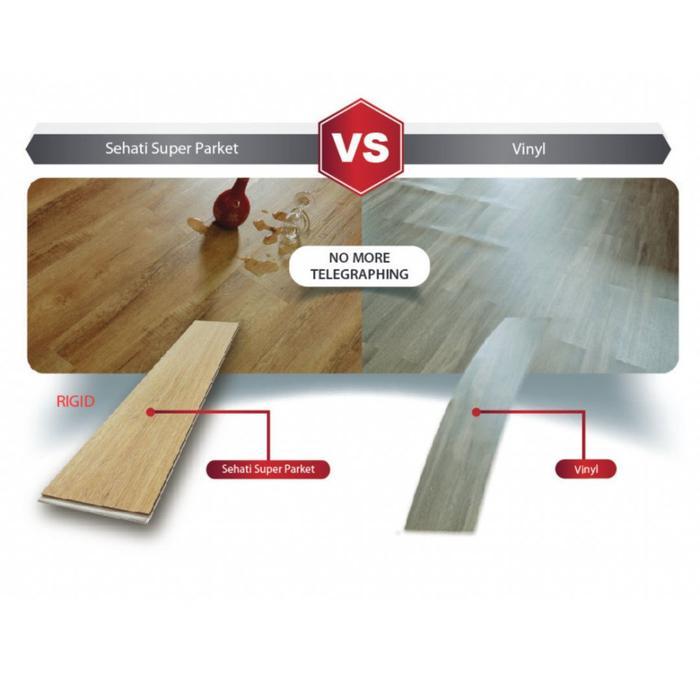 Sehati Super Parket Premium Flooring Lantai Kayu / Spc / Vinyl 84702 Pasti Promo