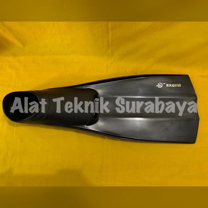 BISA TERMIN ISI 1 PASANG DIVING SHOES FINS FIN EXQUIS HITAM / TRANSPARANT SIZE M L XL TAIWAN SEPATU