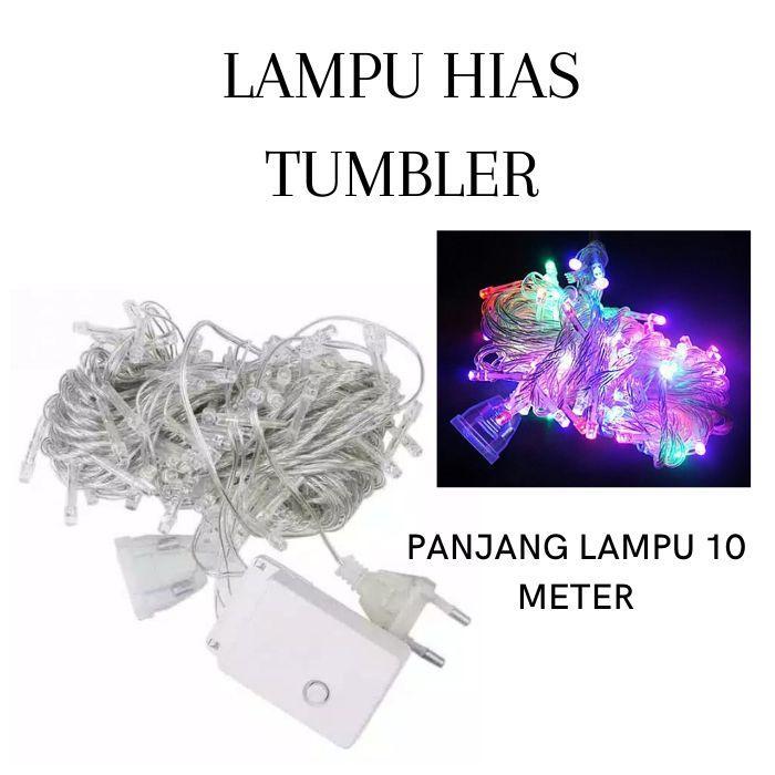 Lampu Natal LED / Lampu Tumbrl Lampu Hias Kelap Kelip 10 Meter 10M