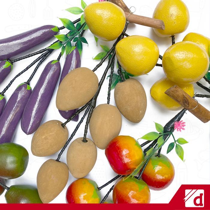 ISI 6 - Buah Palsu / Hiasan Buah Dinding Mirip Aslinya