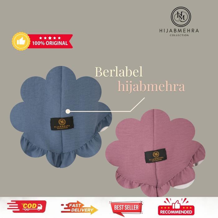 Sedia Bergo Sabrina Crinkle Airflow Premium Muslim - Jilbab Instan Non Pad - Kerudung, Panjang,