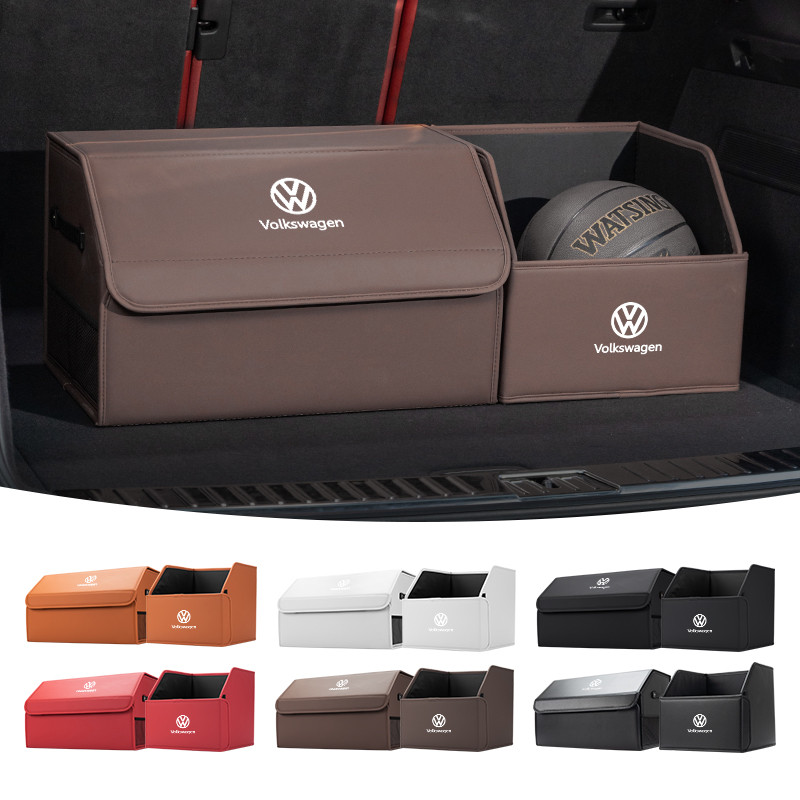 Car Trunk Organizer Box Tailbox Stowing Tidying Storage Bag For Volkswagen VW Passat Golf Tiguan