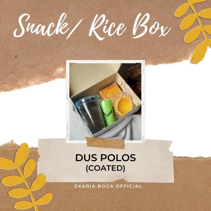 SNACK BOX/ RICE BOX DUS NASI/ SNACK/ KUE NON COATED DUS POLOS