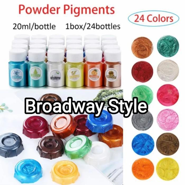 Pewarna Cair Liquid Resin Bubuk Pigment Mewarnai Resin Glow Metallic