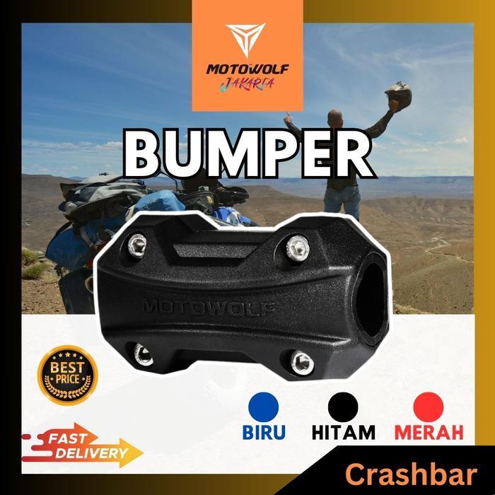 Motowolf Crashbar Bumper Pelindung Motor Bumper Tubular Guard Adv Agna