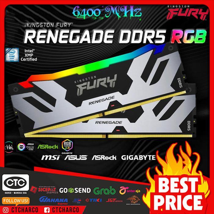 RAM Kingston Fury Renegade RGB DDR5 32GB (2x16GB) 6400MHz - Longdimm