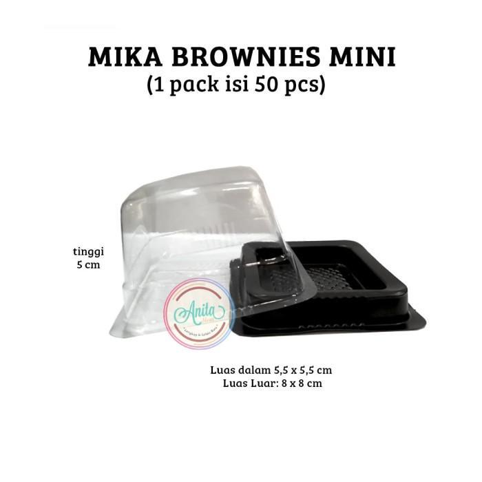Thebest- Mika Brownies Mini 8x8x5 cm [1 Pack 50 pcs]
