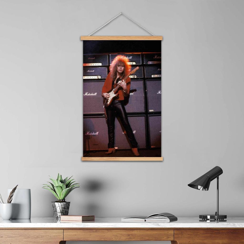 yngwie malmsteen Guitarist Framed Wall Painting Canvas Art Poster and Wall Art, Modern Family
