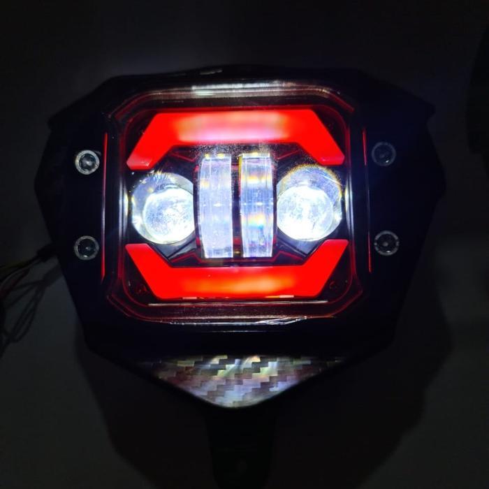 Headlamp KLX CRF WR daymaker / batok lampu set cover pnp lampu daymaker