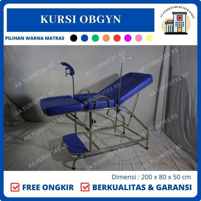 KURSI OBGYN RANJANG PERSALINAN KNOCK DOWN TYPE SS PATEN BESI