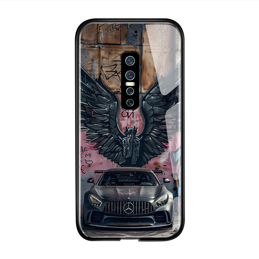 HardCase Kaca Casing For VIVO V17 Pro Case Kesing Hp Phone DLJ A1-2777 BL