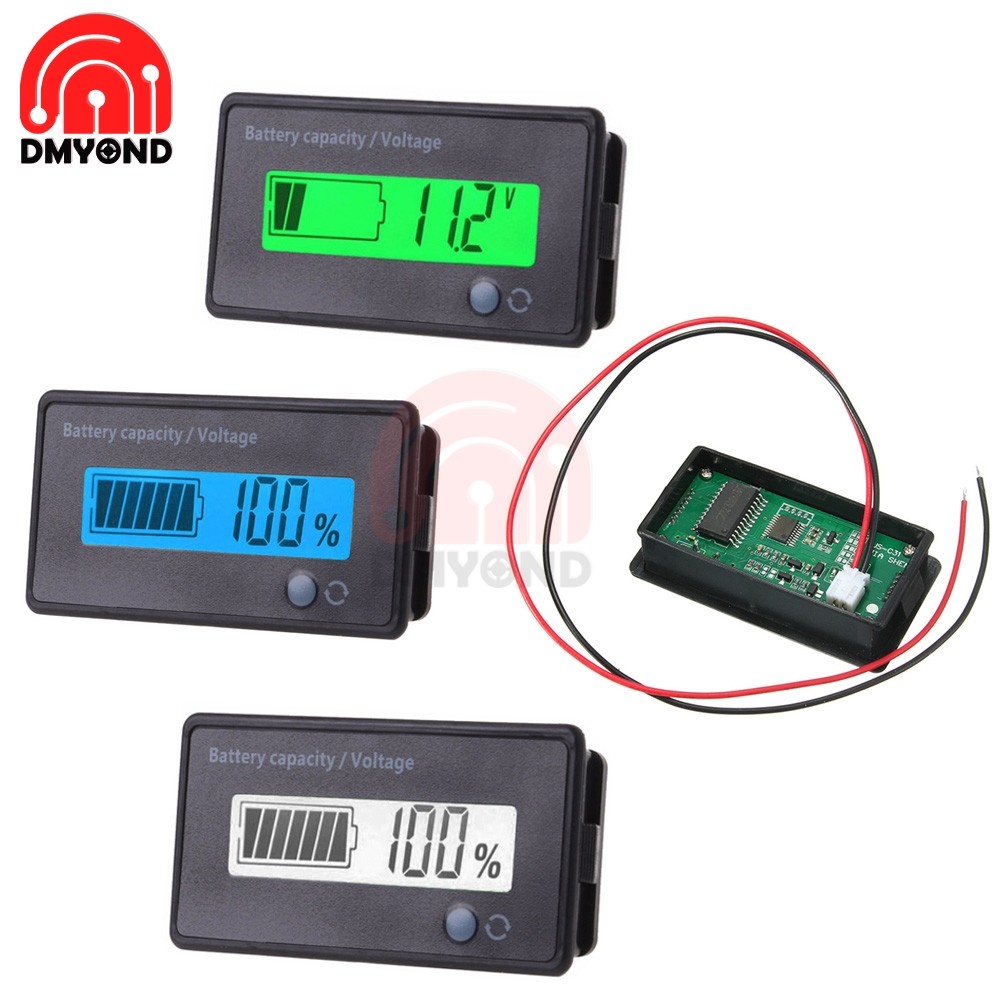FLASH SALE    DC 7V-100V 6V-73V Lithium Lead Acid Battery Capacity Indicator Power Display Meter LED