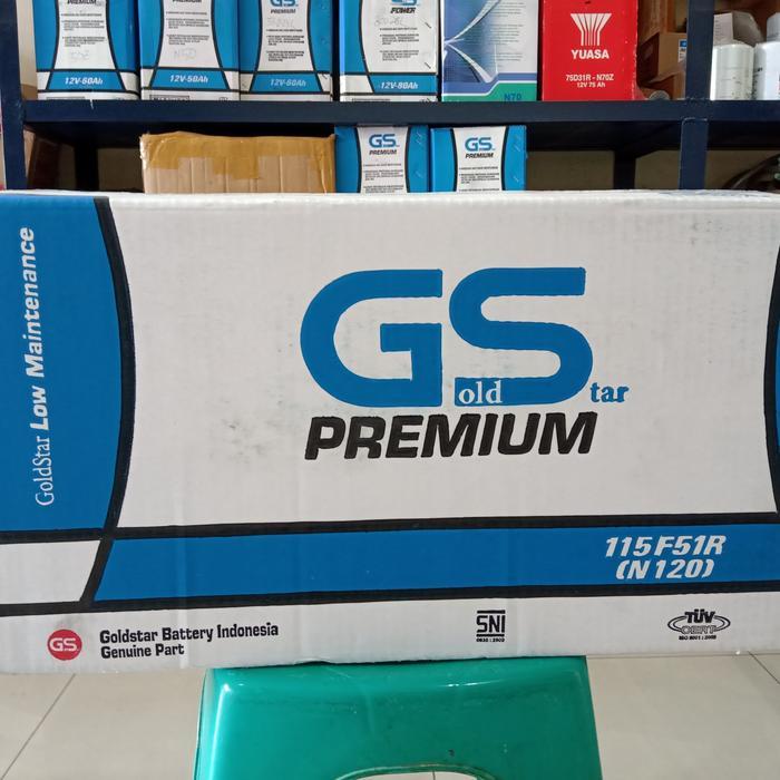 Aki Mobil/ Genset/ Gs Goldstar Premium N120/ 115F51/ Gs N120/ Gs N 120 Cocok Utk Truk Fuso , Genset