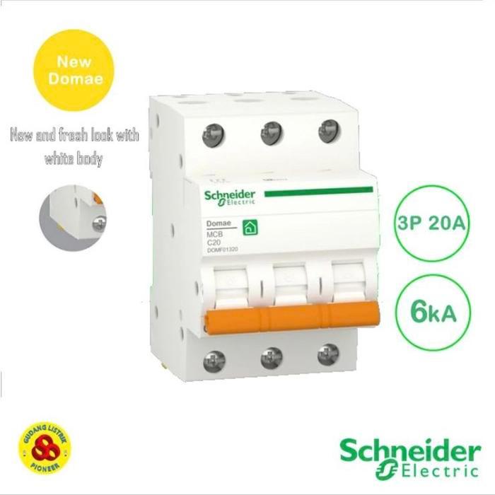 Mcb Domae Schneider 3 Phase 20A 6Ka