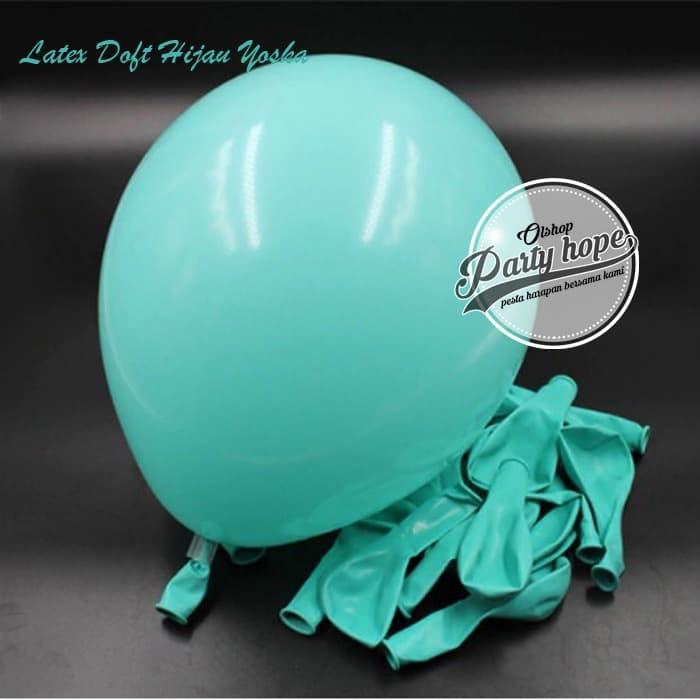 Balon Doft Hijau Tosca / Balon Doff / Balon Warna hijau Tosca / Balon