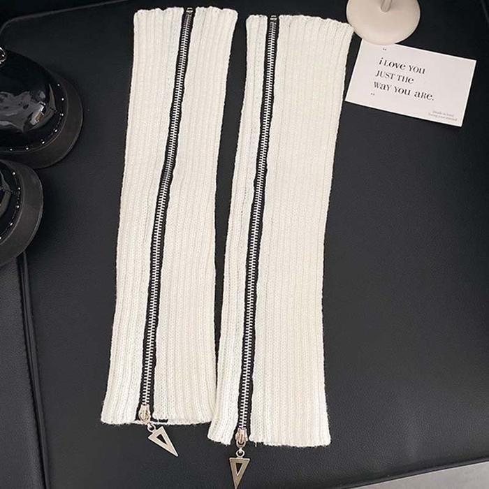 40Cm Leg Warmer Selutut Socks Leg Warmer Rajut Wanita Gaya Kaos Kaki Gradasi Gothic Socks Lolita