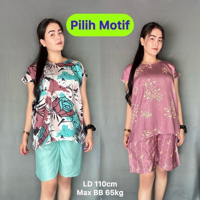 One Set Baby Doll Bahan Rayon LD 110cm/ One Set Murah