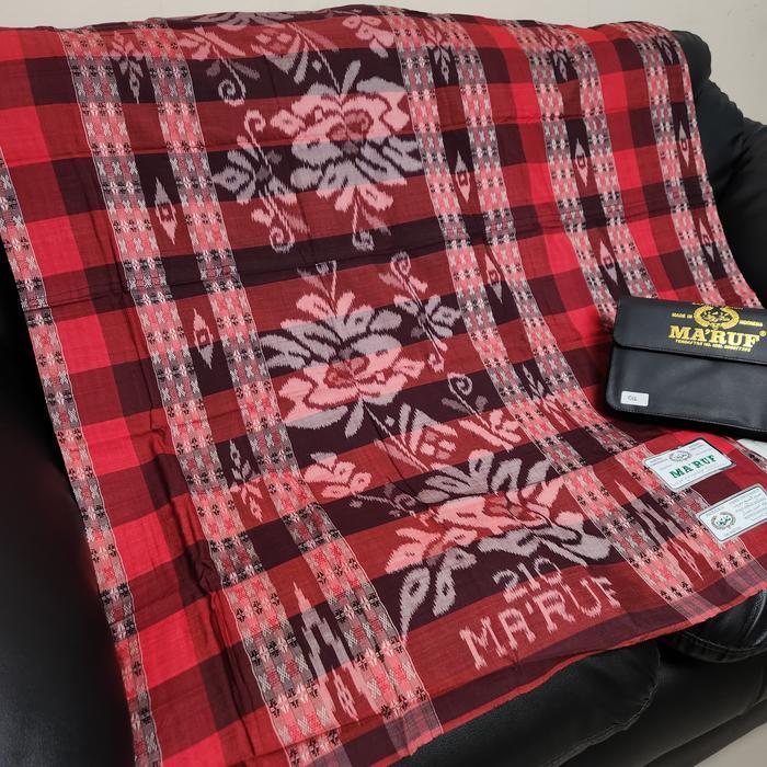 Sarung Ma'Ruf Kualitas Export Bahan Sutra & Mercerized Sutra Sintetis, Menggunakan Teknik Atbm (Alat