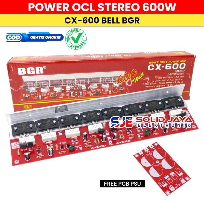 POWER STEREO 600W OCL CX600 CX600 CX-600 AMPLIFIER AMPLI SOUND 600 WATT W OCL POWER AMPLIFIER SANKEN
