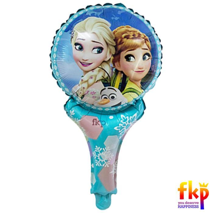 Balon Foil Tongkat Karakter Frozen 2 Elsa Anna Olaf / Balon Tangan