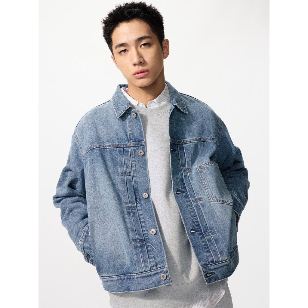 Uniqlo Jaket Trucker Denim