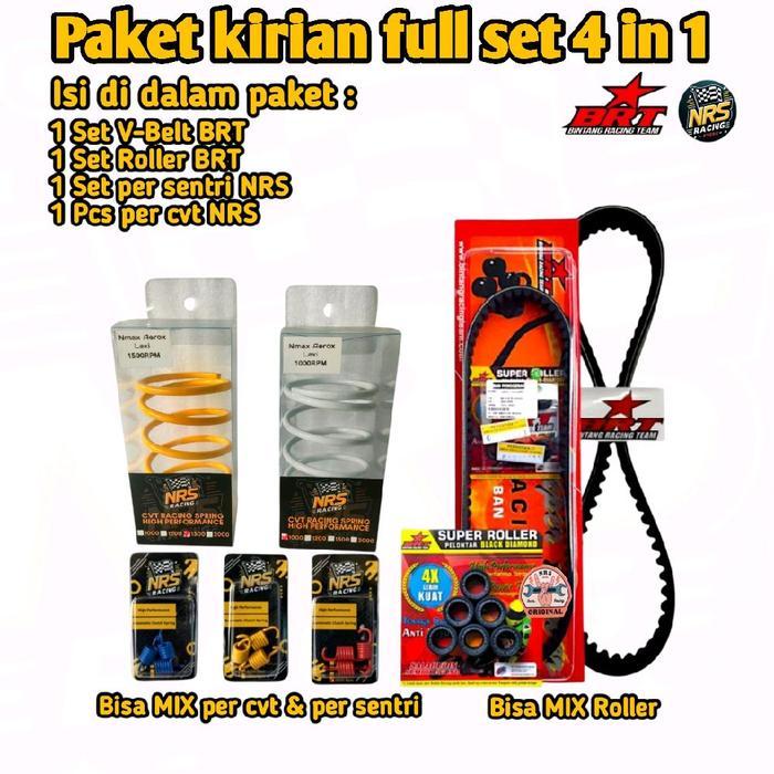 Paket Kirian Nmax New Aerox new 155 conected Aerox old 150 Lexi 125 Vanbelt BRT Roller BRT per cvt