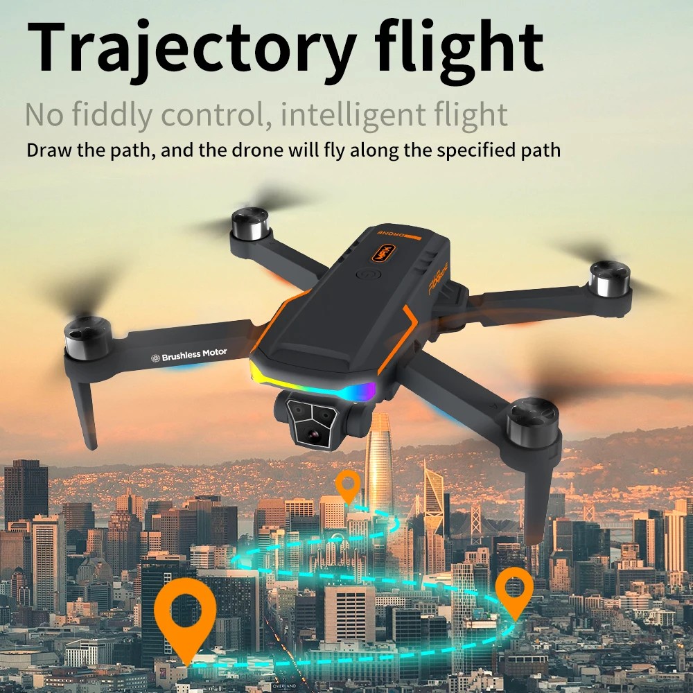 2025 New F168 Drone Drone 8K Profesional Gimbal HD Camera 2.4G Wifi Dron 3KM RC Helicopter Toys