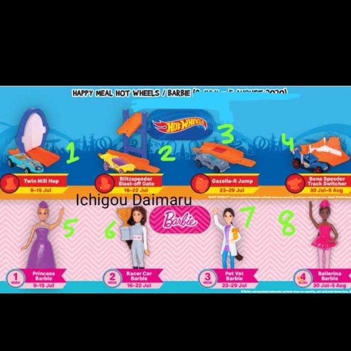TEREMURAHTERLARIS READY SILAHKAN DIORDER HAPPY MEAL HOTWHEELS BARBIE HOT WHEELS MCD 2020 PET VET