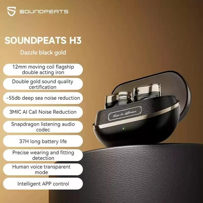 Promo Soundpeats H3 Wireless Noise Reduction With Snapdragon Sound & Aptx Lossless