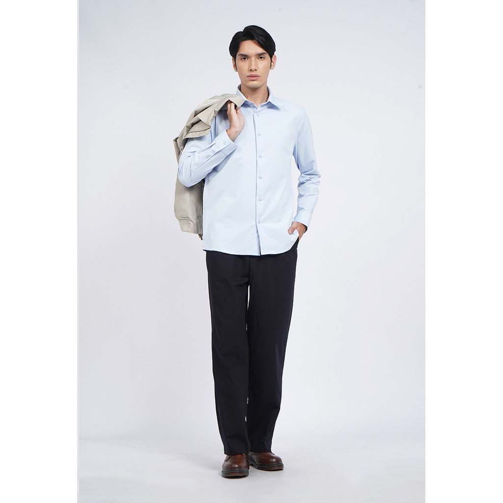 Executive 4-Way Stretch Long Sleeve Shirt Sky Blue
