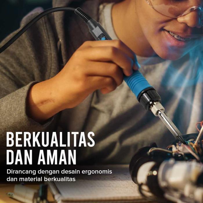 MALL DIYE SOLDER LISTRIK DIGITAL LCD + TIMAH SET LENGKAP 100 WATT ADJUSTABLE TEMPERATURE L10