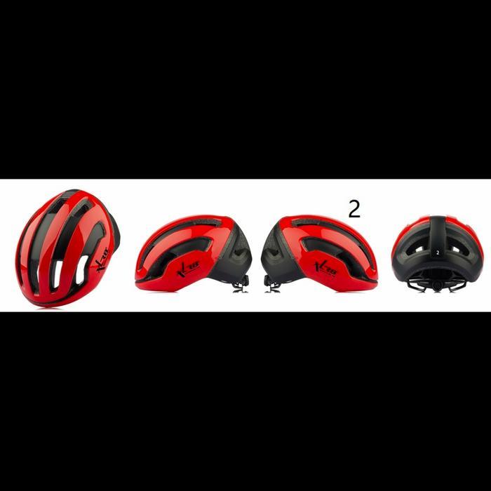 Helm Roadbike Xlr8 Type #2 Red Black