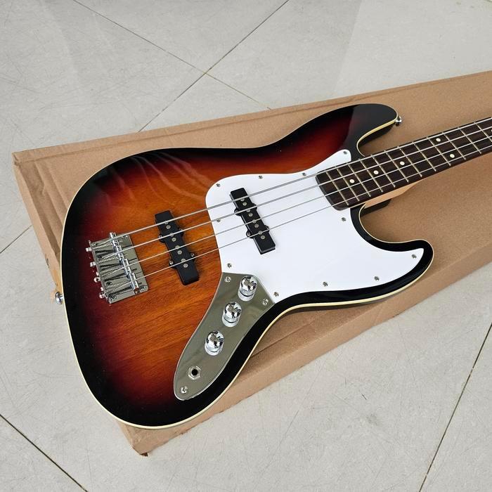 Bass aerodyne jazz bass custom HQ sunbrust new mantap